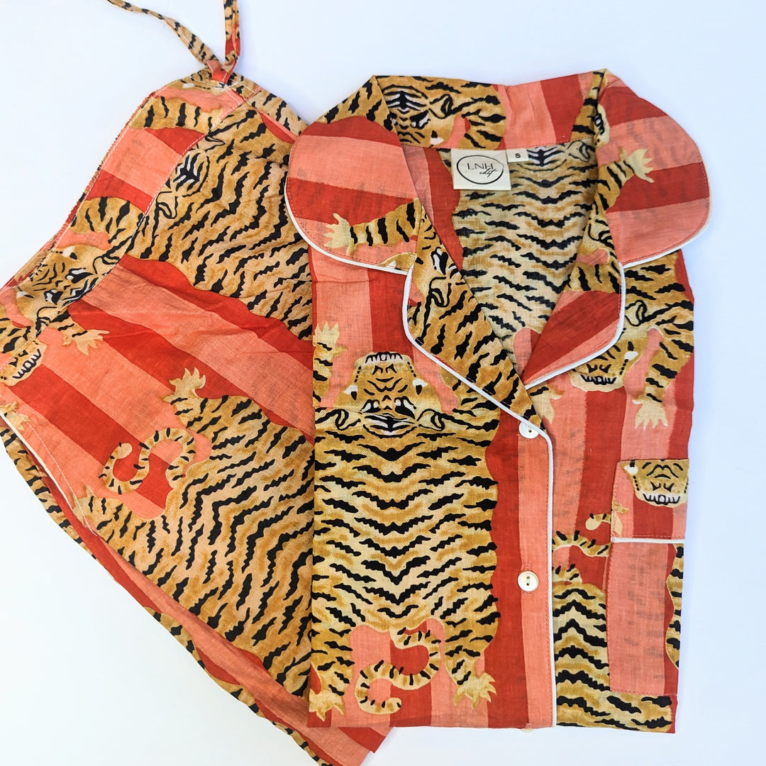 Animal Orange Pyjama Set