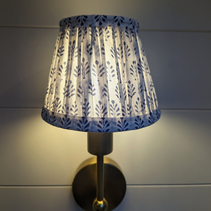 Sofia Blue Empire Pleated Lampshade, 4 sizes