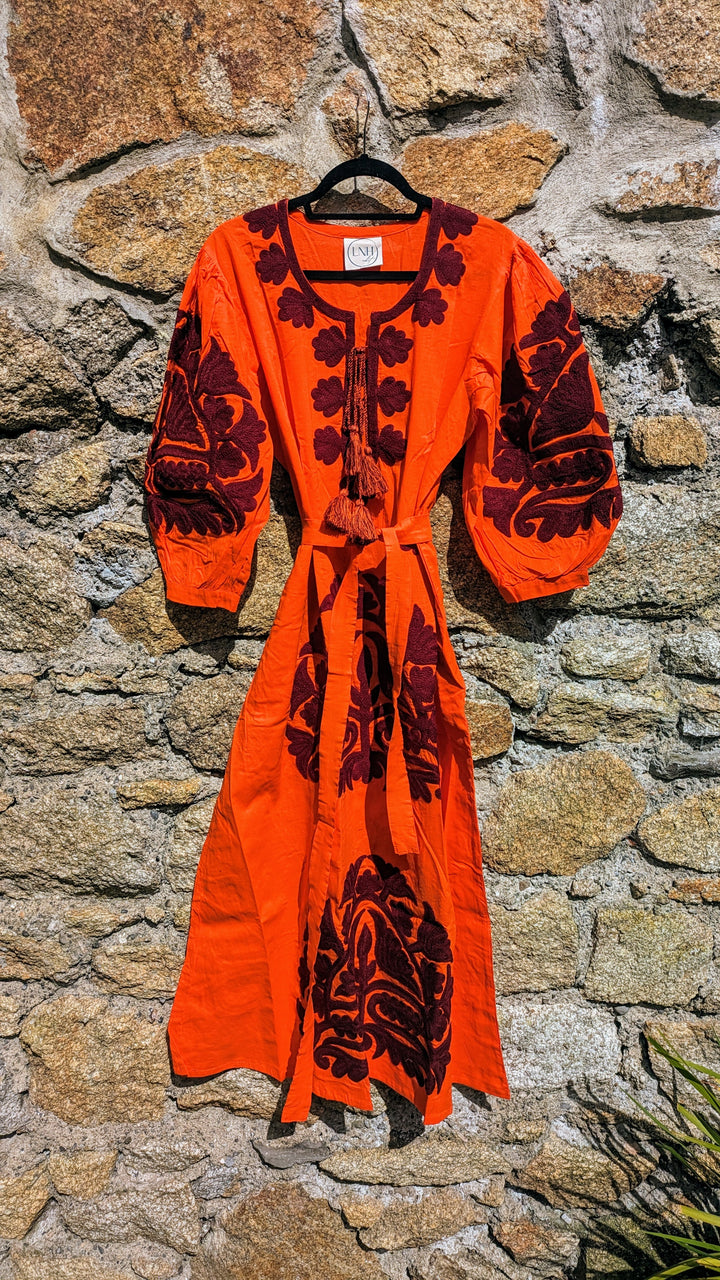 Simran dress Orange