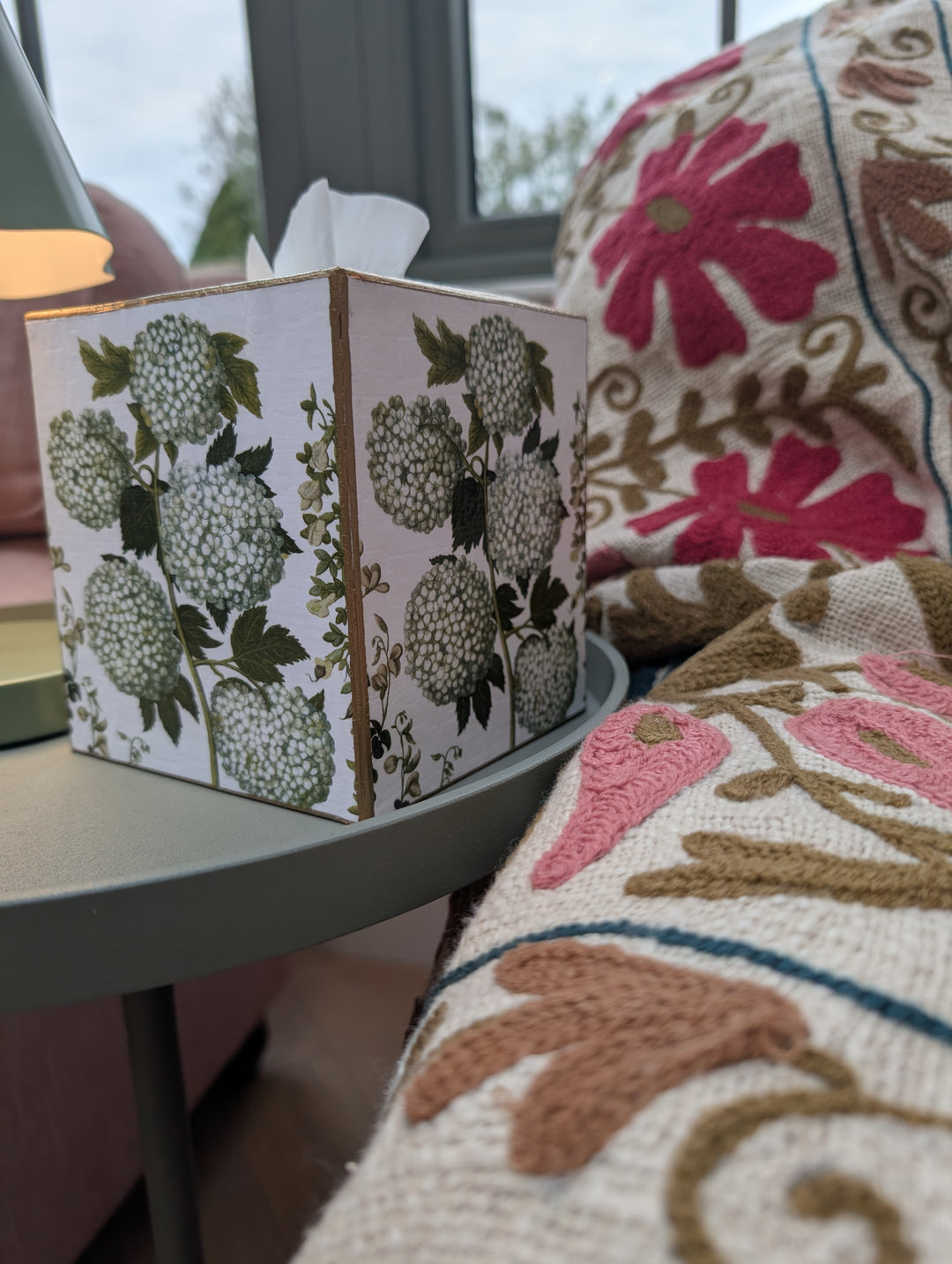 Hydrangea Tissue Box Cover