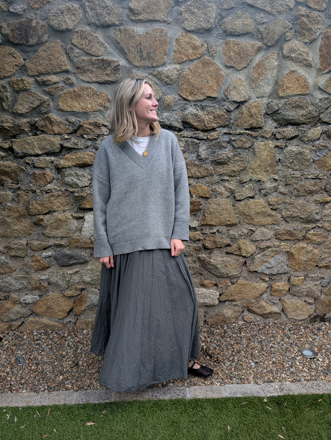 Maxi skirt Grey