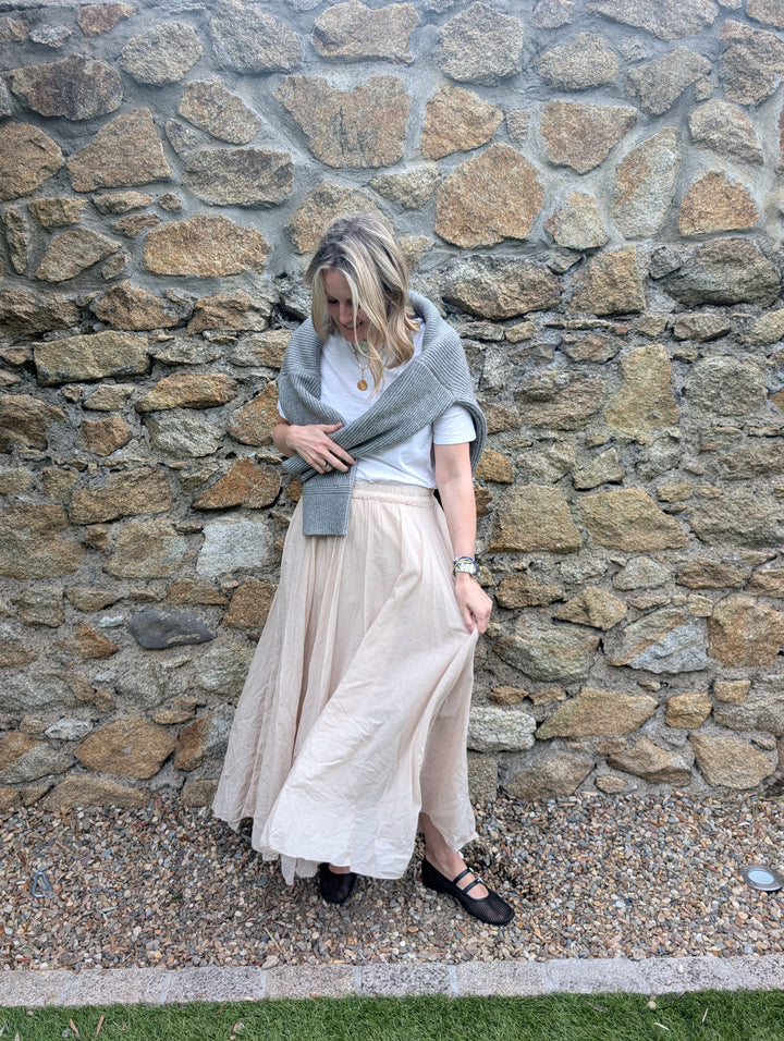 Maxi skirt Beige--LNH Edit