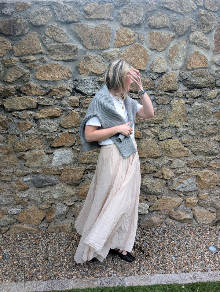 Maxi skirt Beige--LNH Edit