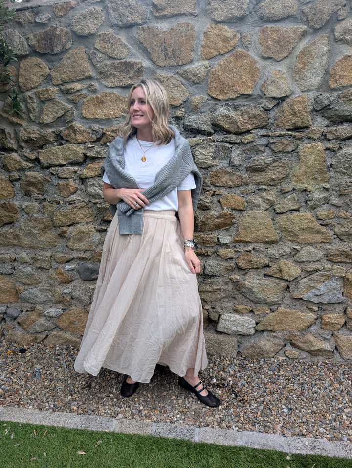 Maxi skirt Beige--LNH Edit