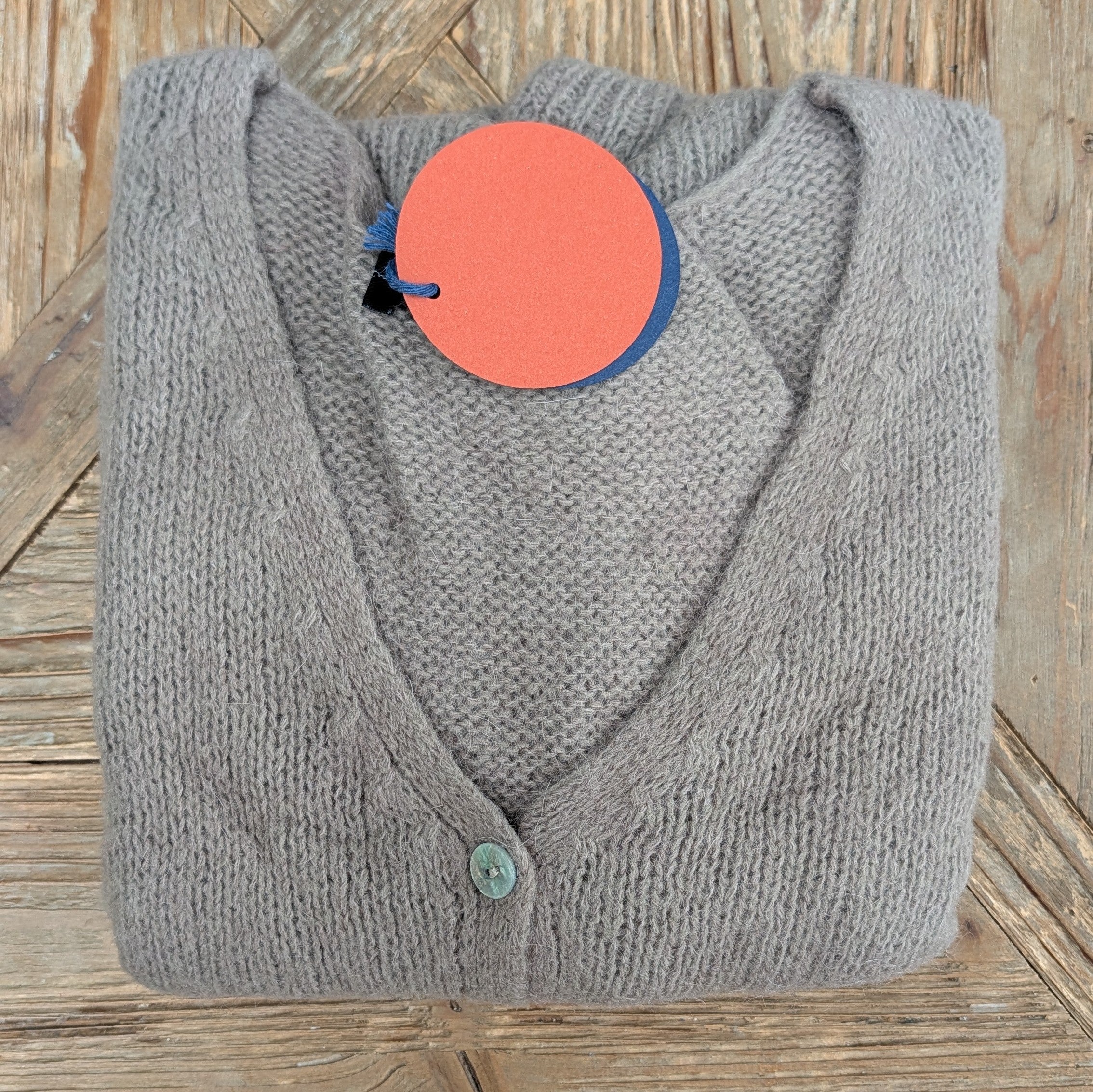 トップス RADIANT vneck mohair knit gray Mohair V Neck Knitted Cardigan - LNH Edit