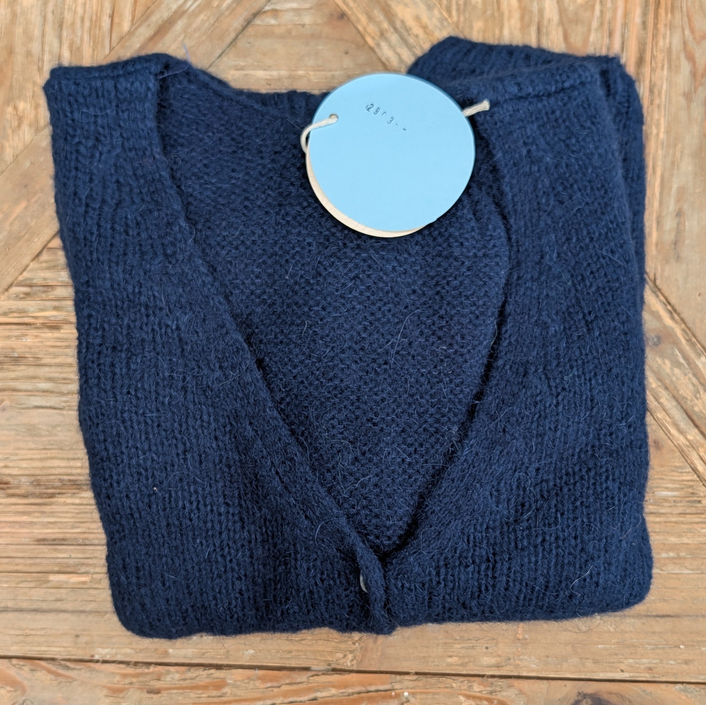 Mohair V Neck Knitted Cardigan - LNH Edit
