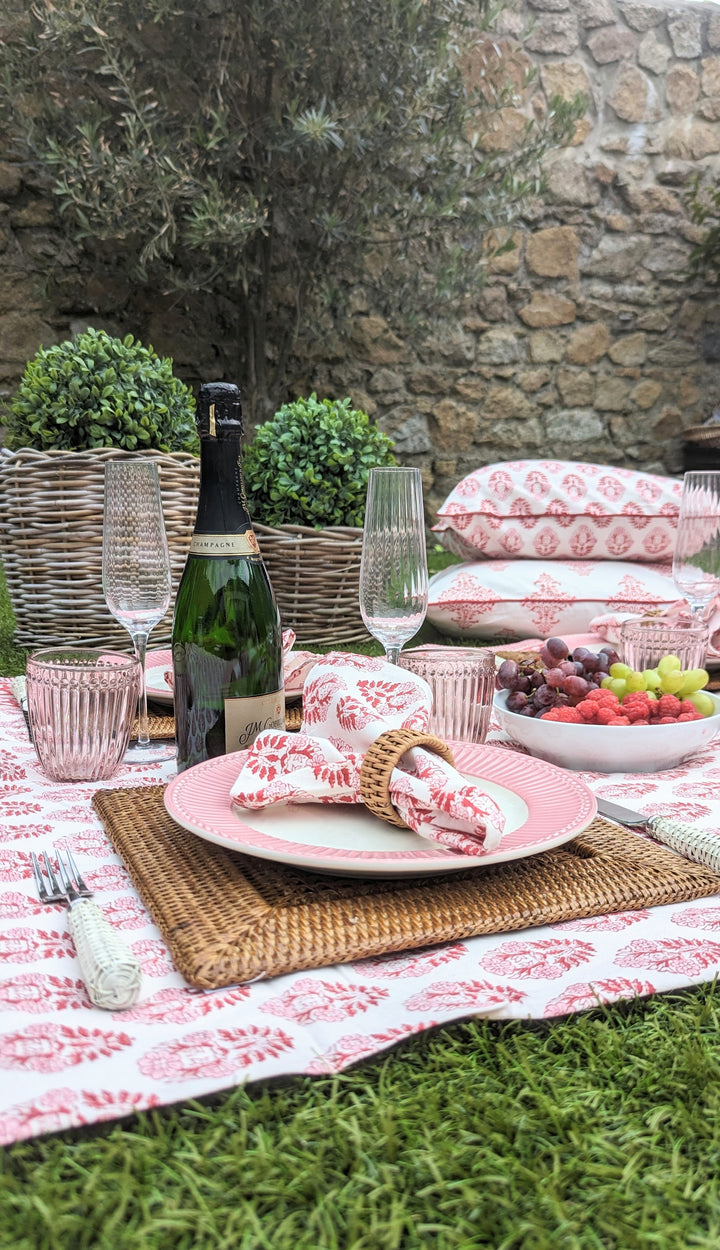 Pia Bright Pink Cushion Cover-Cushion Covers-LNH Edit