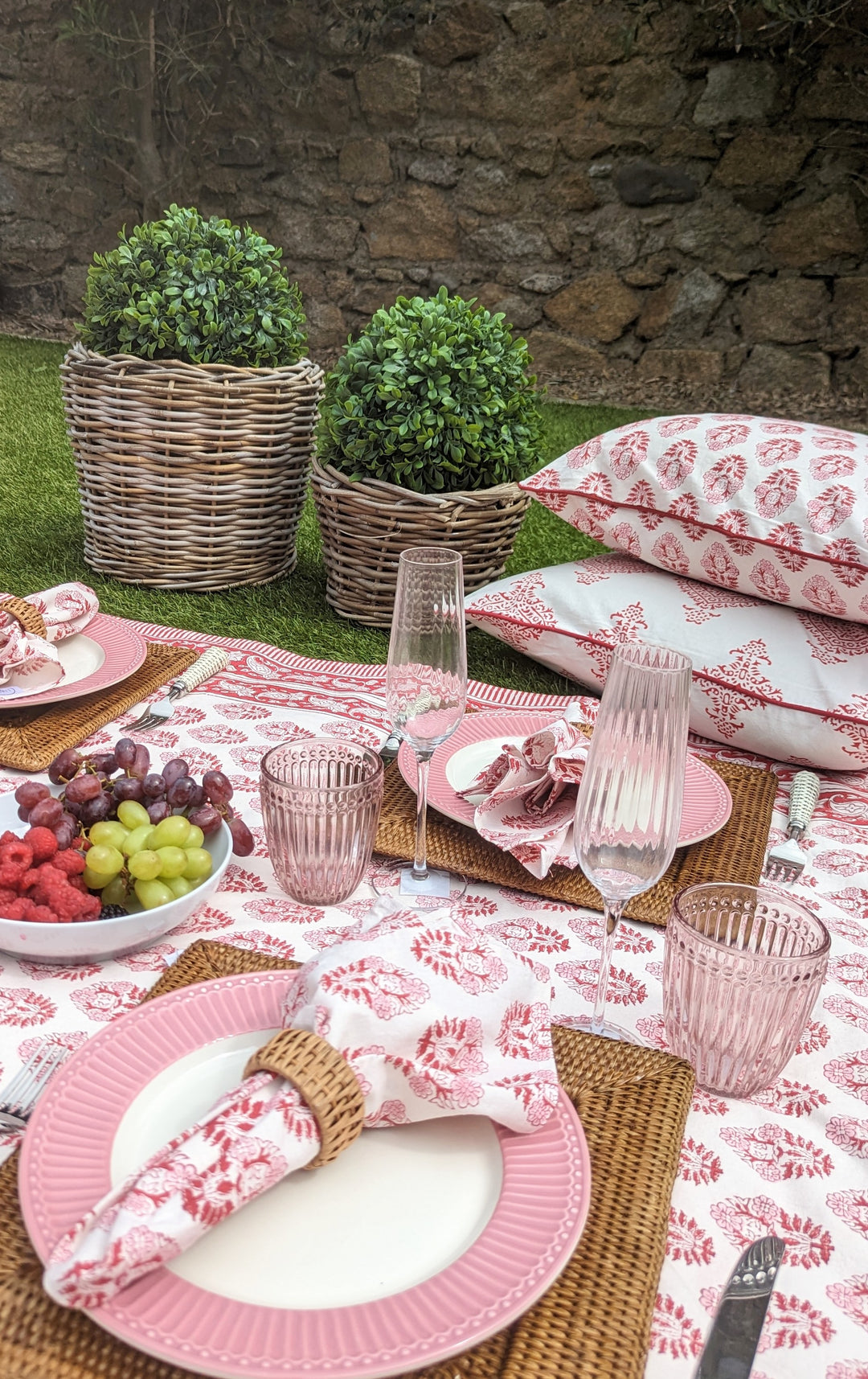 Pia Bright Pink Cushion Cover-Cushion Covers-LNH Edit