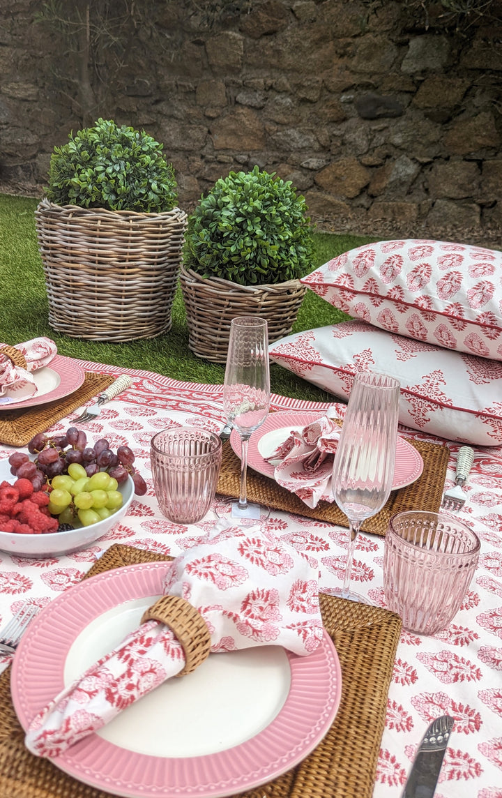 Pia Bright Pink Cushion Cover-Cushion Covers-LNH Edit