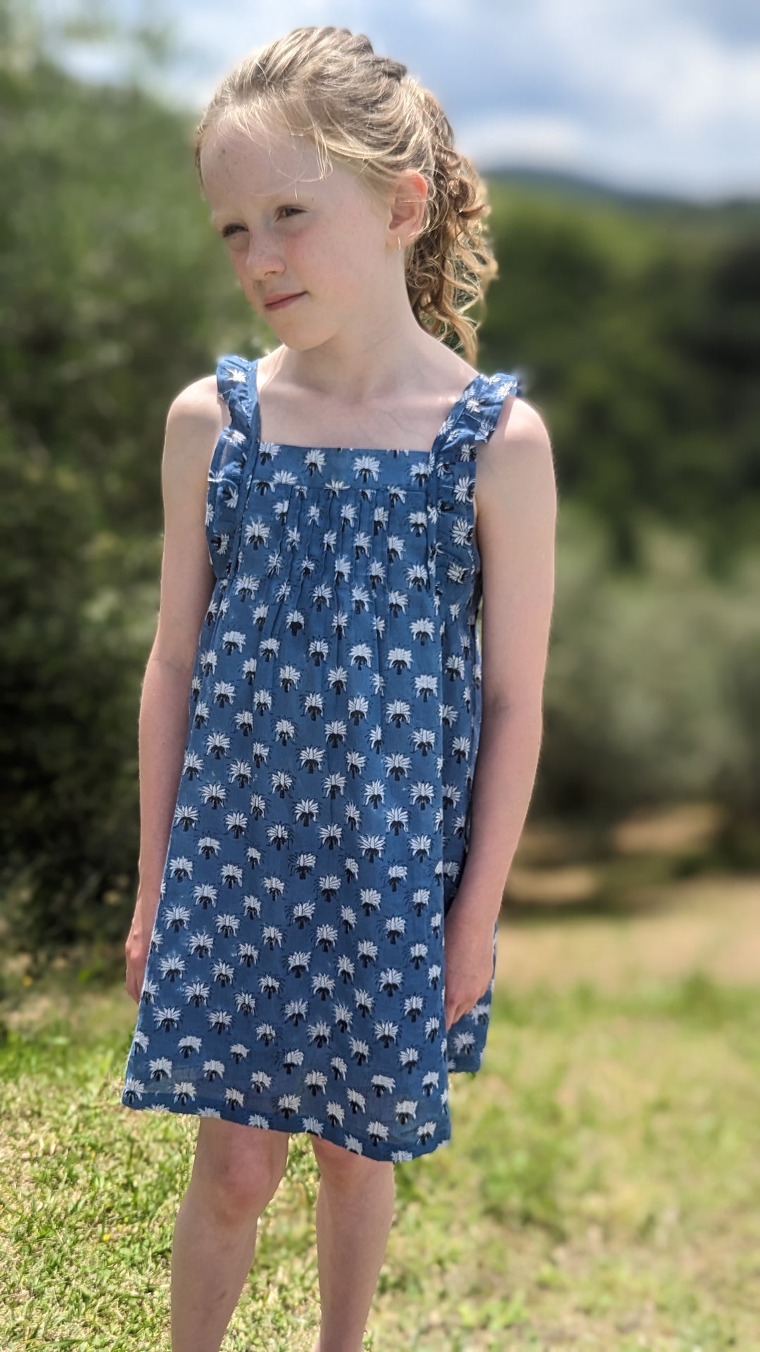 Charlie Little Dress Navy Blue-Children’s Dresses-LNH Edit