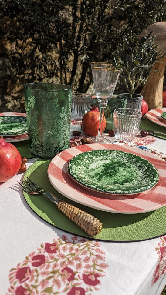 Green Tuscan Dessert Plate, Sold Individually-Side Plates-LNH Edit
