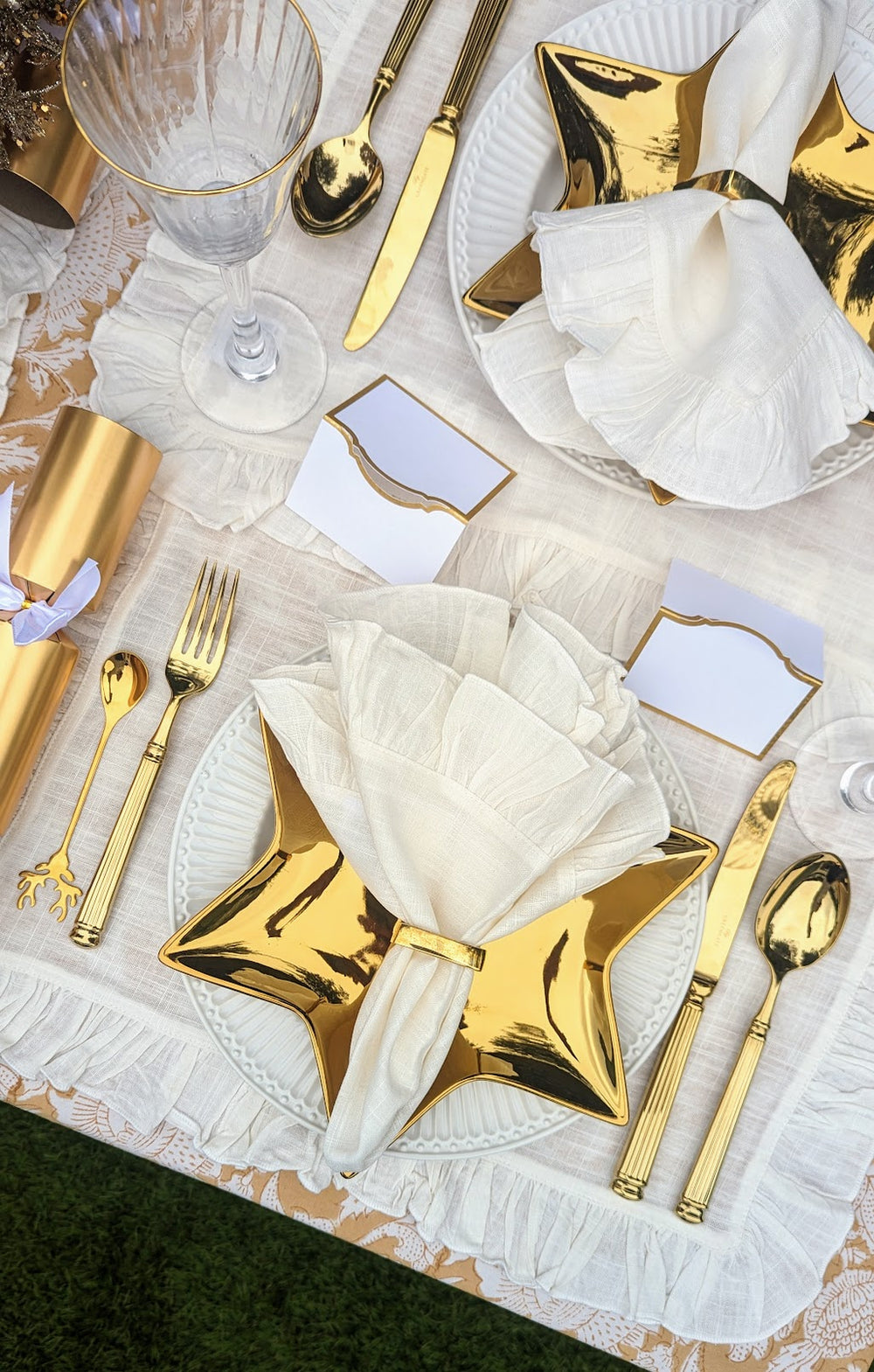 Gold Cutlery Dinner Set of 4-Cutlery Sets-LNH Edit