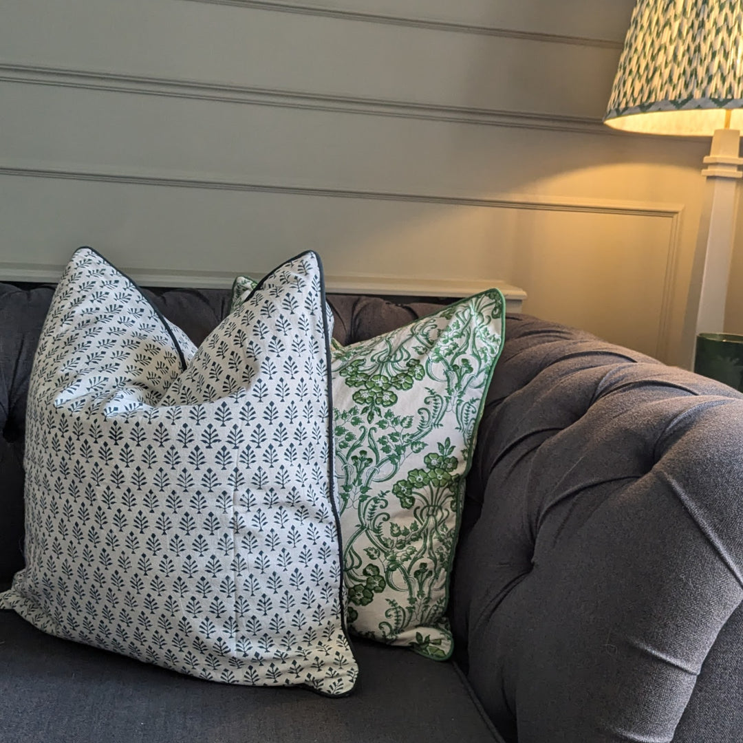 Sofia Teal Cushion Cover-Cushion Covers-LNH Edit