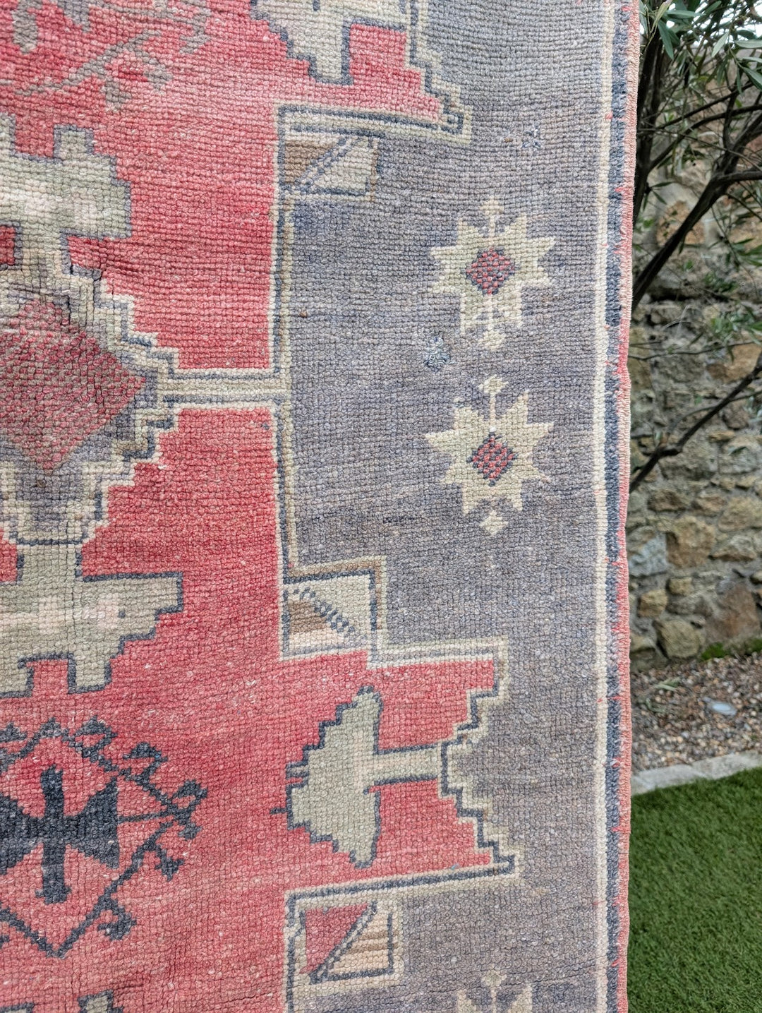 Hand-Knotted Anatolian Karapinar Rug 3'7" X 8'2"