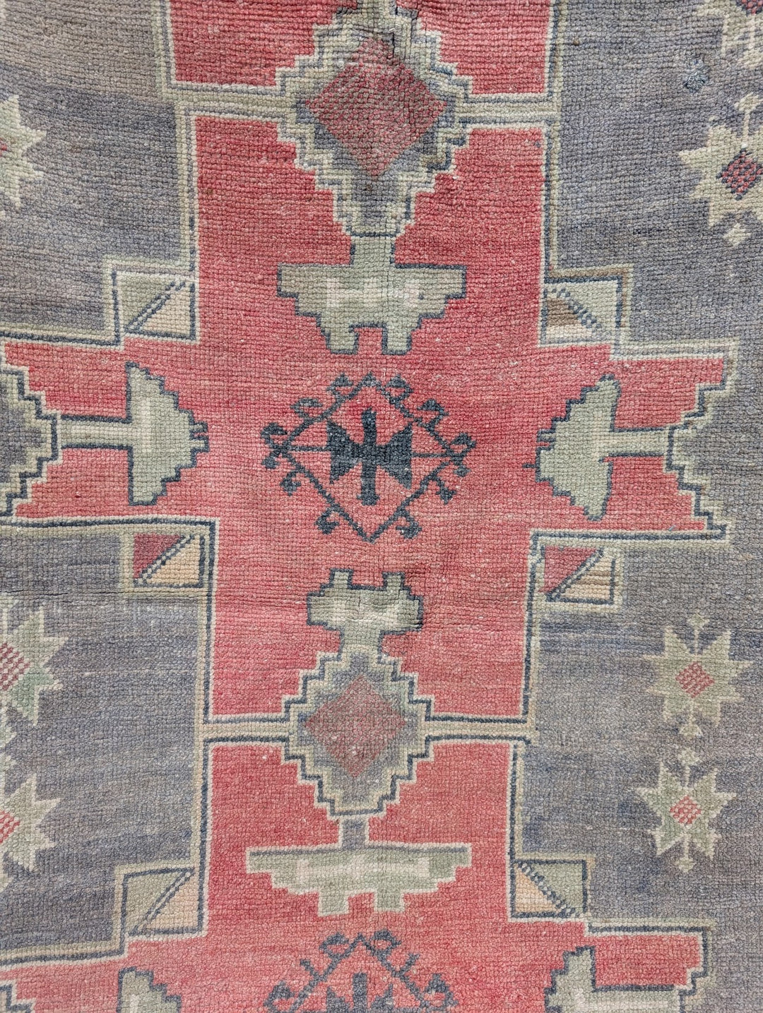 Hand-Knotted Anatolian Karapinar Rug 3'7" X 8'2"