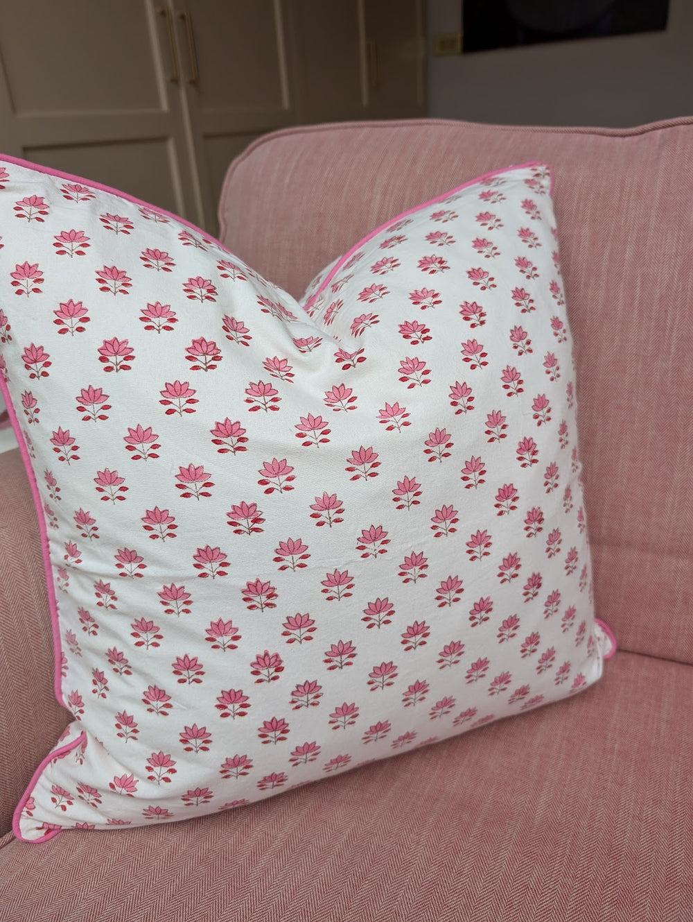 Clover Pink Cushion Cover-Cushion Covers-LNH Edit