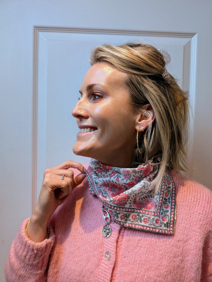 Pixie Pink Bandana Scarf