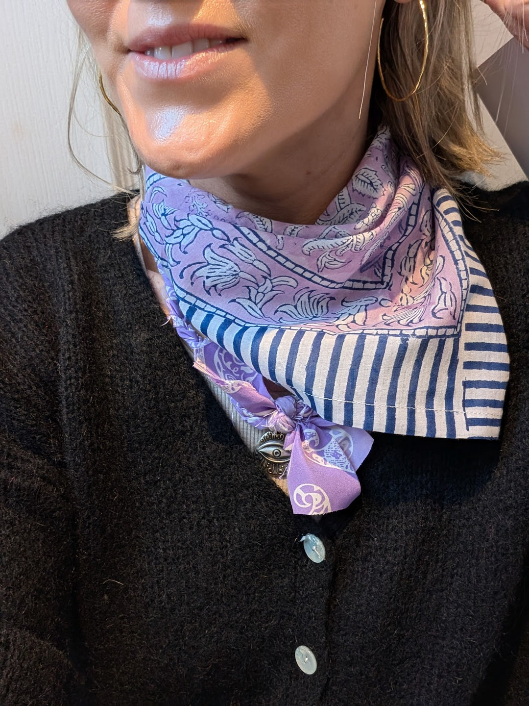 Luna Lavender Bandana Scarf