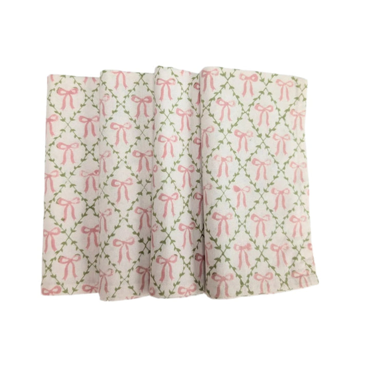 Elizabeth Bow Pink Napkin, Set of 4