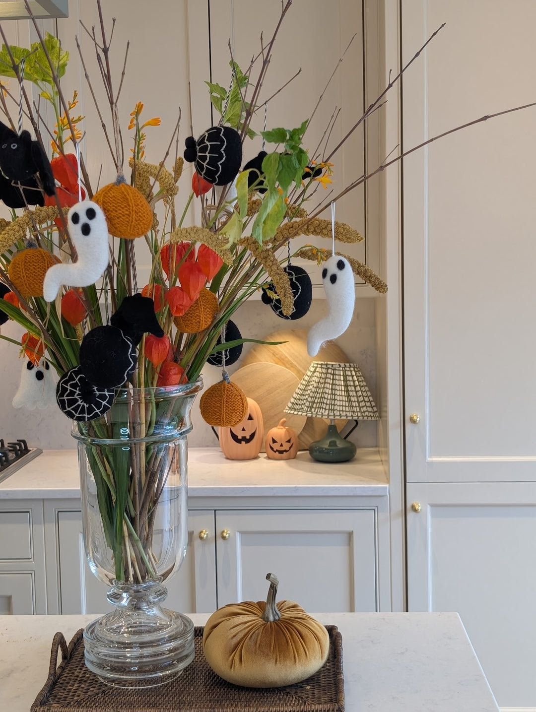 Felt Spider Web Halloween Deccoration