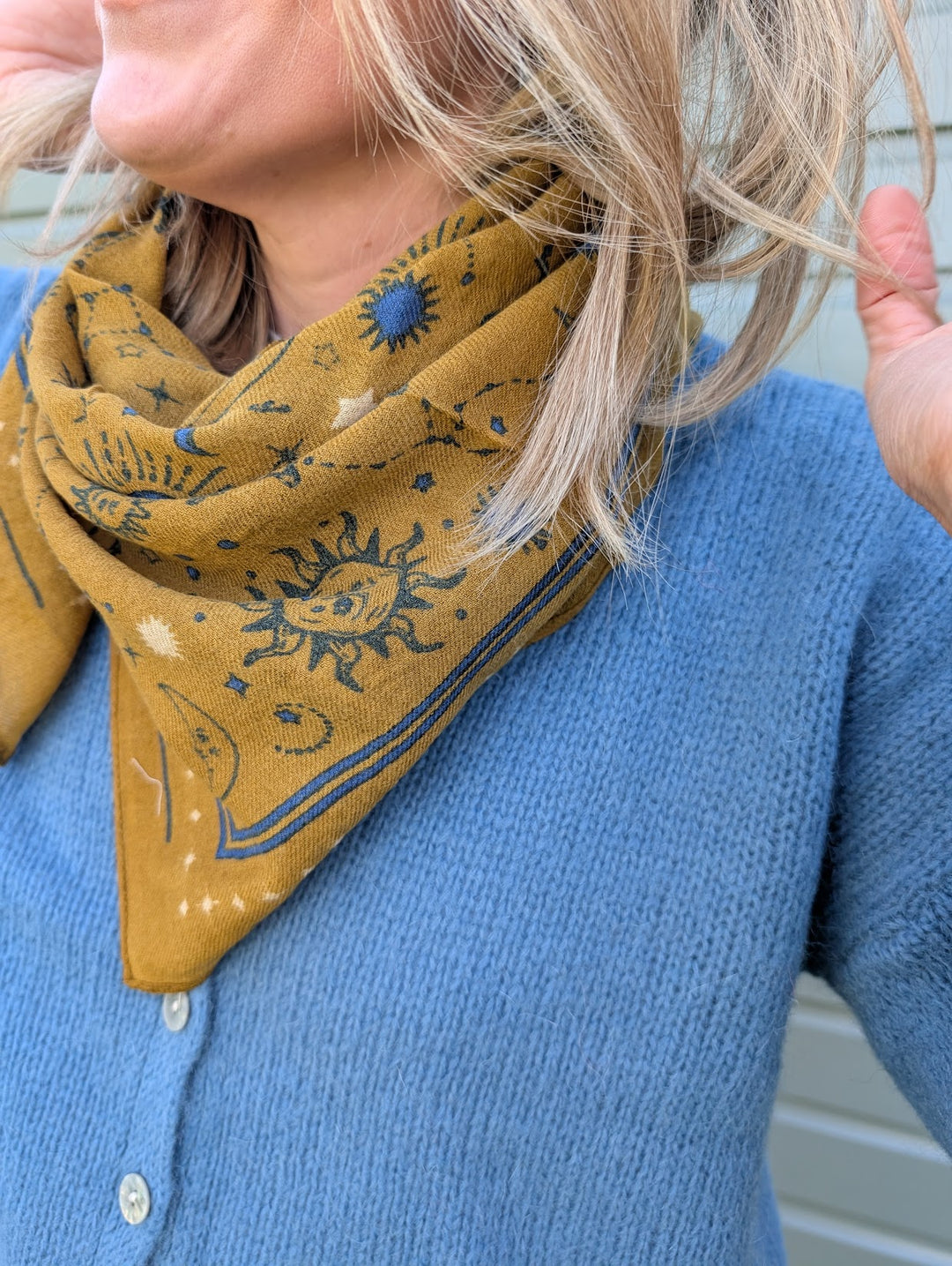 100% Wool Scarf Madeleine Olive