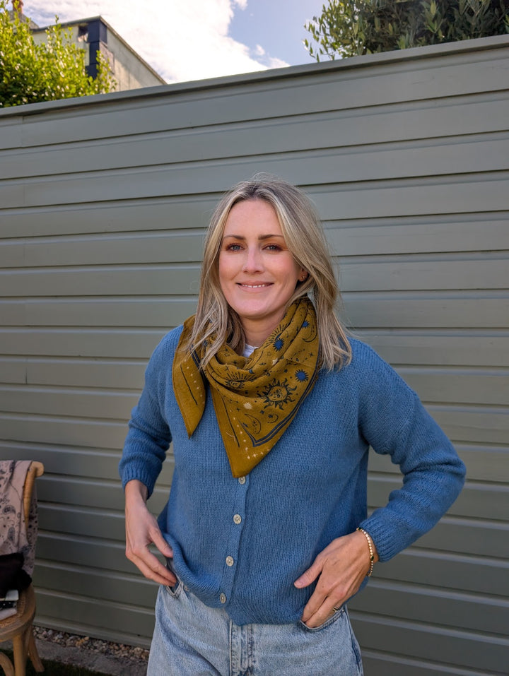 100% Wool Scarf Madeleine Olive