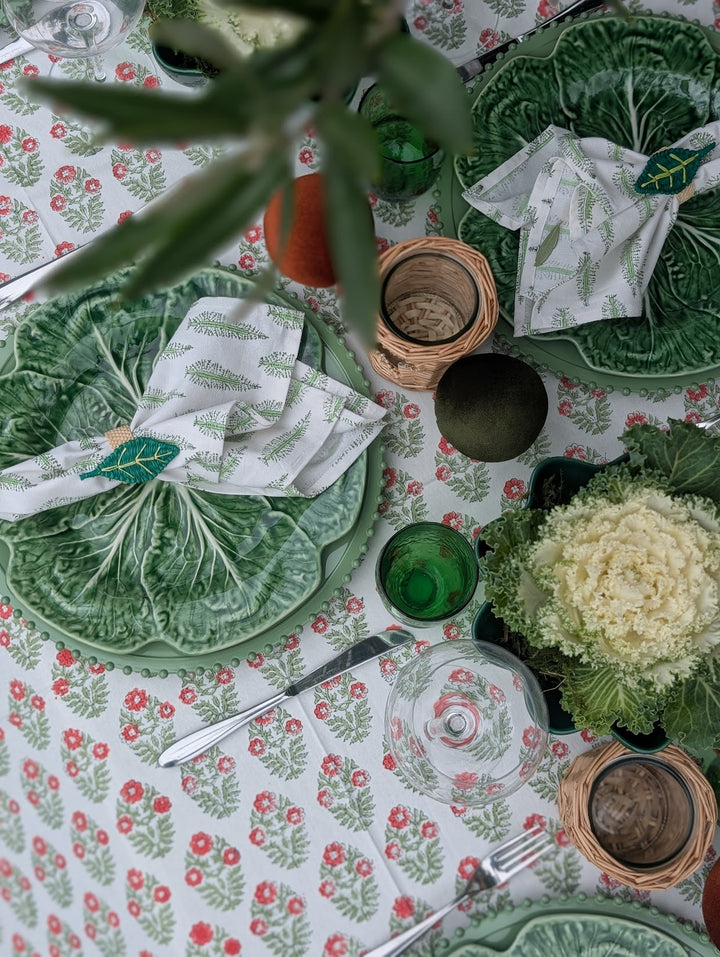 Leaf hand woven Napkin Rings, Sold individually