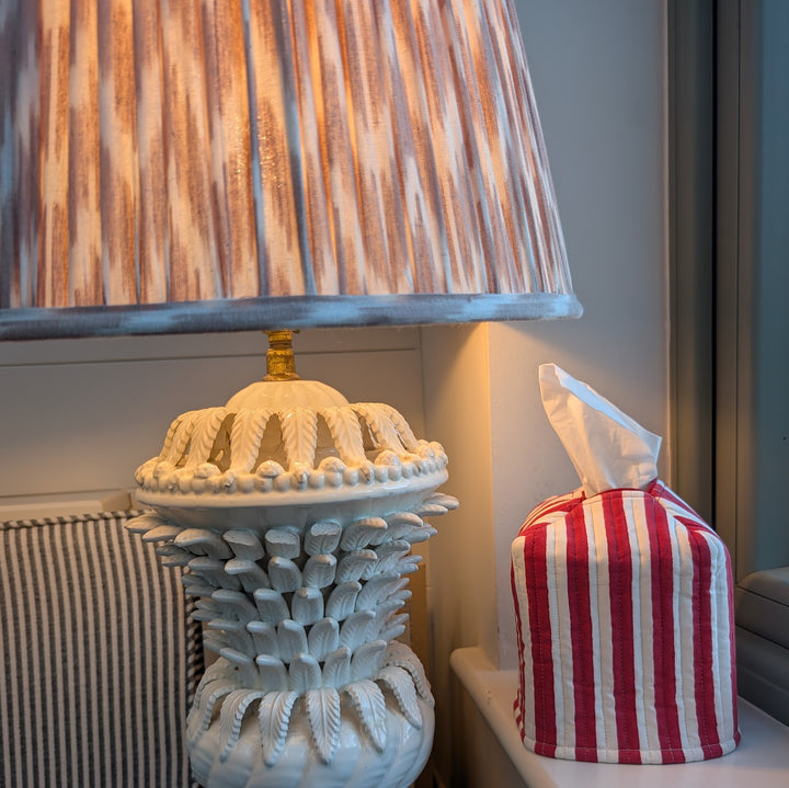 Holly Red Stripe Tissue box cover