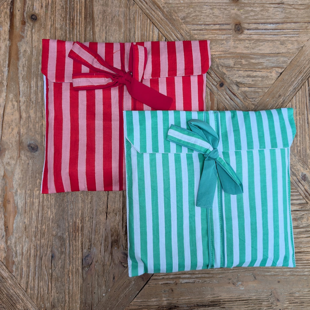 Green Stripe Pyjama Set, Long