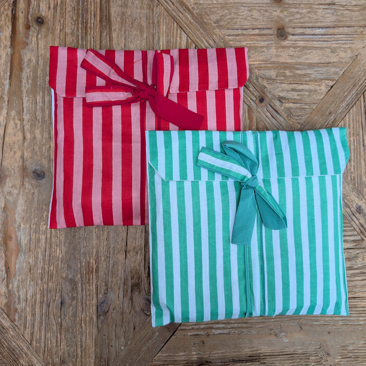 Green Stripe Pyjama Set, Long