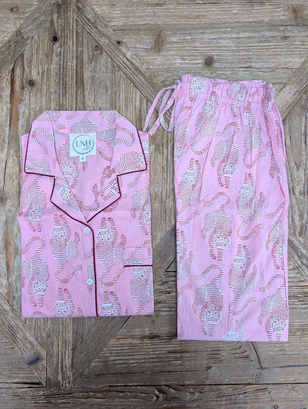 Pink Tiger Pyjama Set, Long