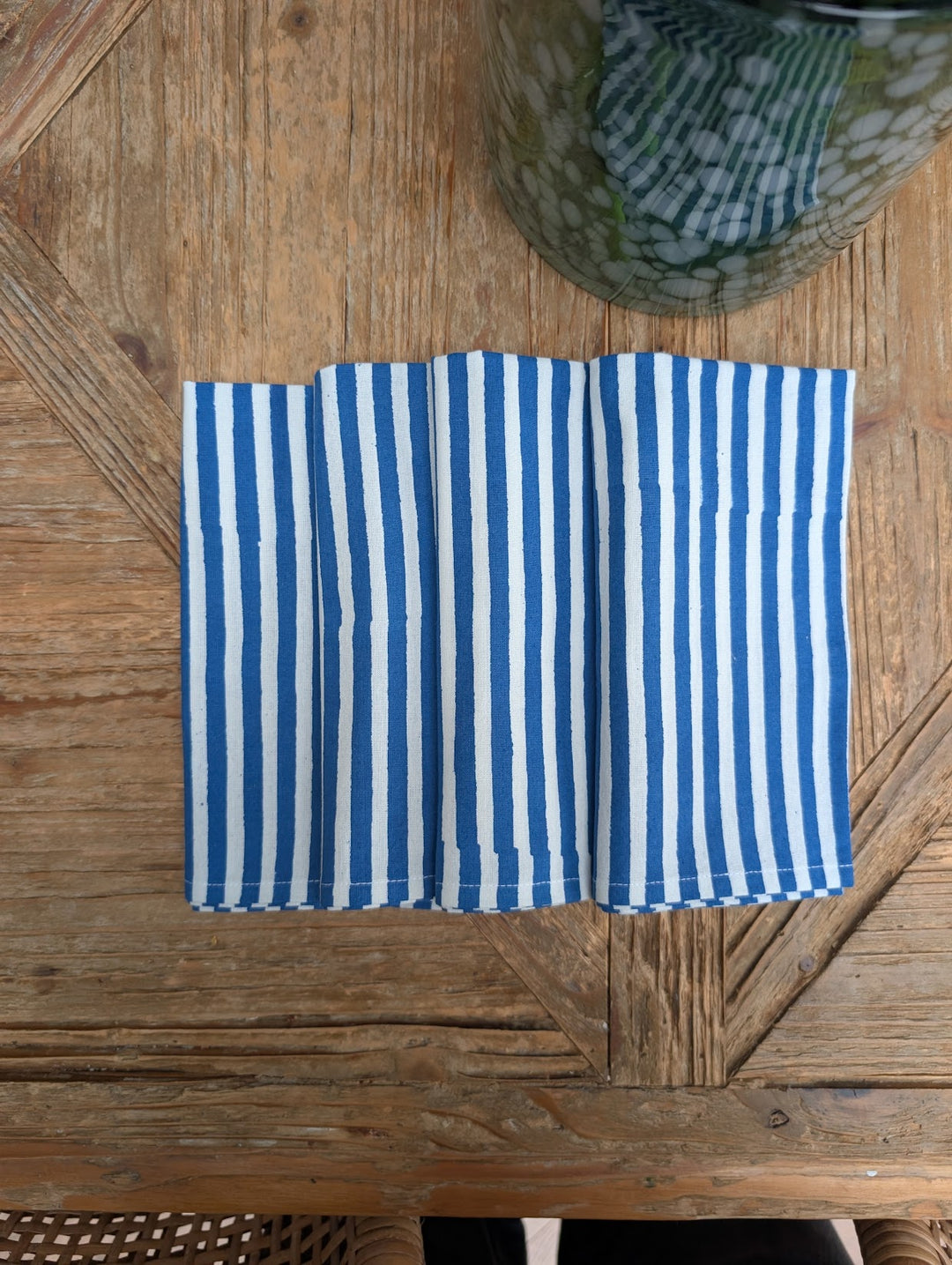 Blue stripe  Napkin, Set of 4