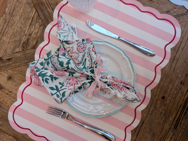 Iris Pink Napkin, Set of 4