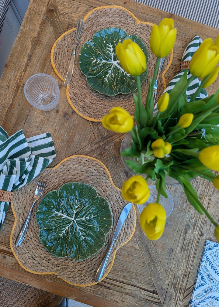 Ivy Napkins, Set of 4 | Green stripe | LNH Edit