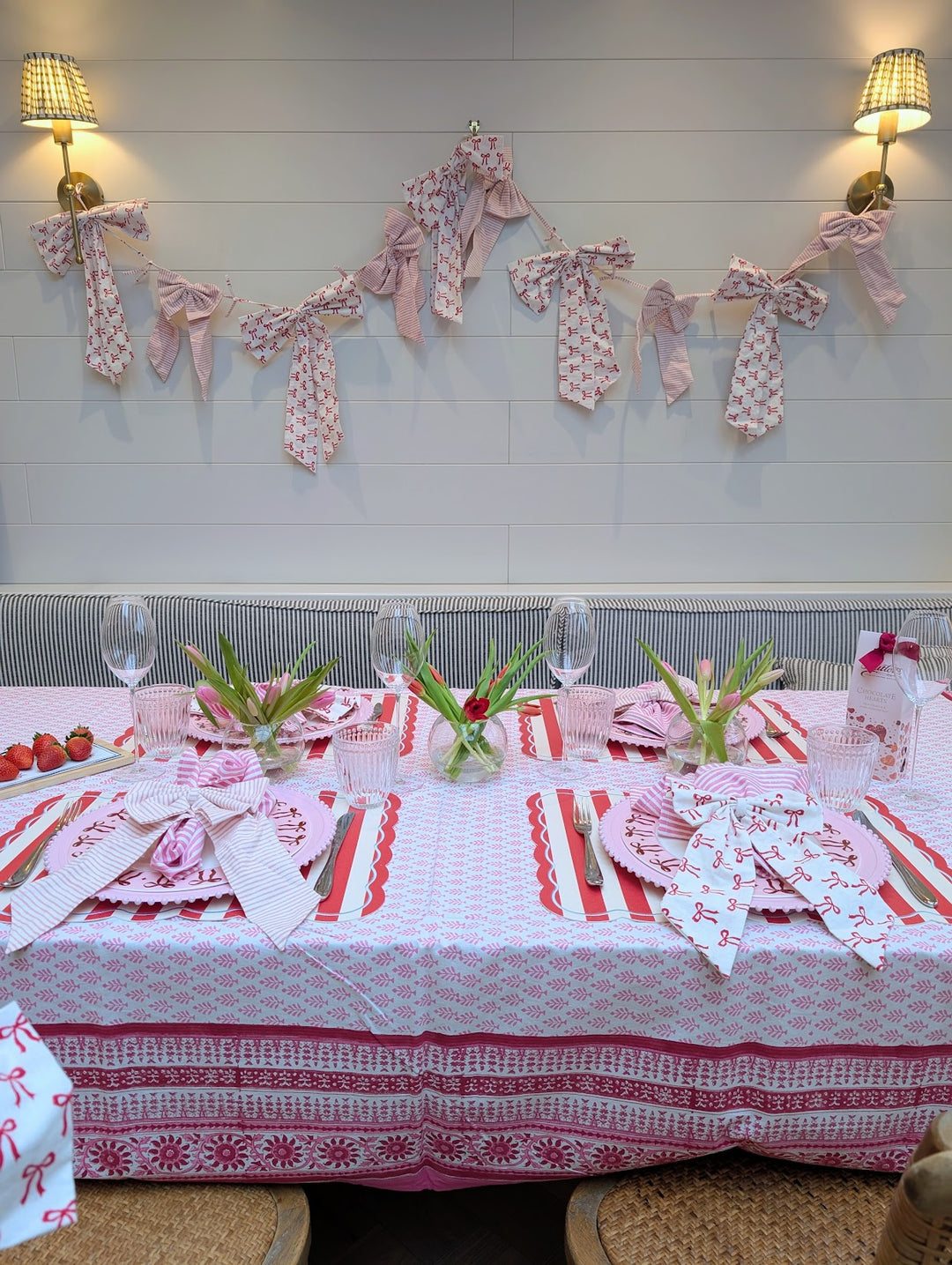 Red Bow Handmade Bow, 2 sizes