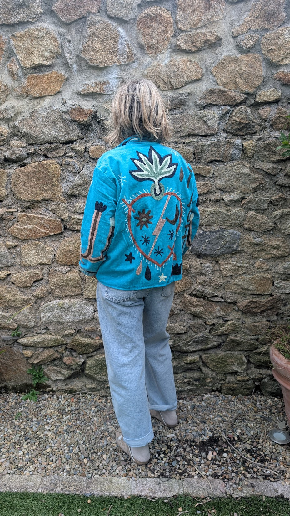 Embroidered Velvet Suzani Jacket | No. 060