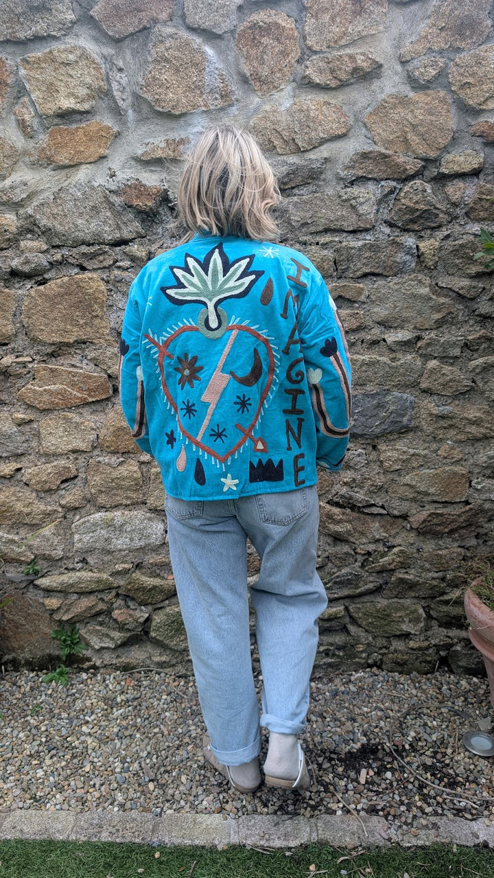 Embroidered Velvet Suzani Jacket | No. 060