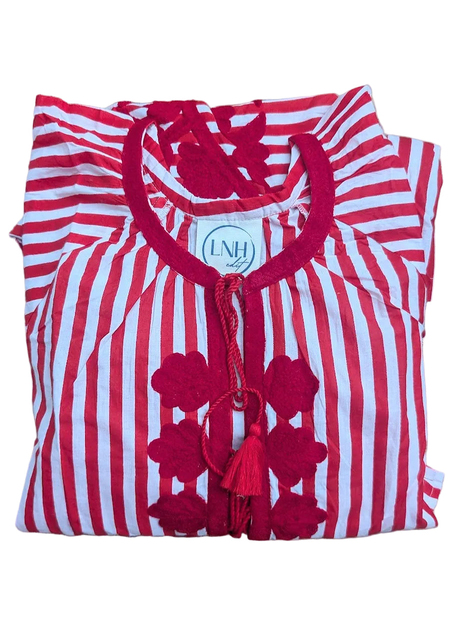 Simran dress Stripe Red LIMITED EDITION-Dresses-LNH Edit