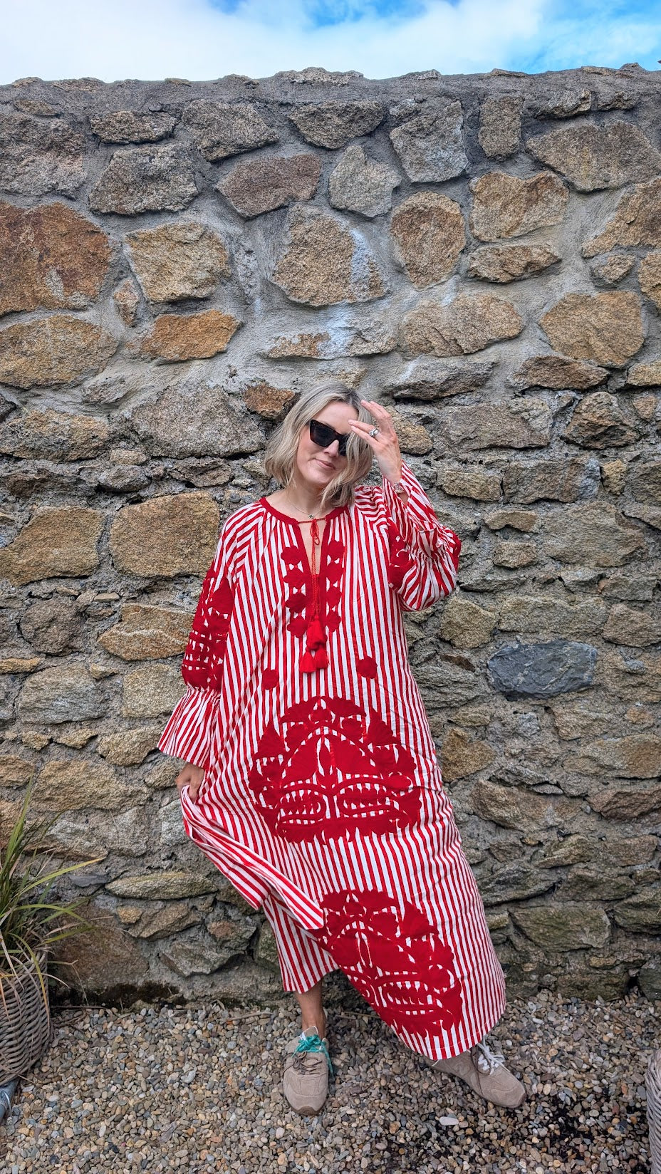 Simran dress Stripe Red LIMITED EDITION-Dresses-LNH Edit