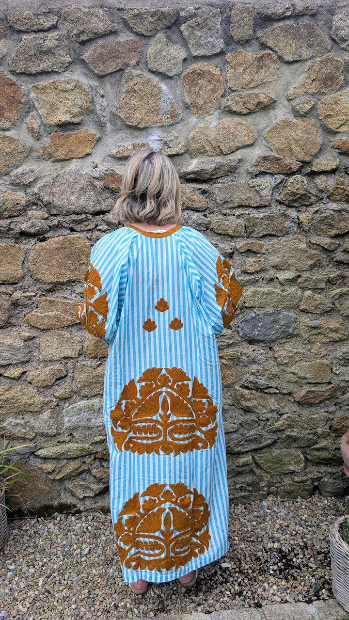 Simran dress Stripe Blue LIMITED EDITION-Dresses-LNH Edit