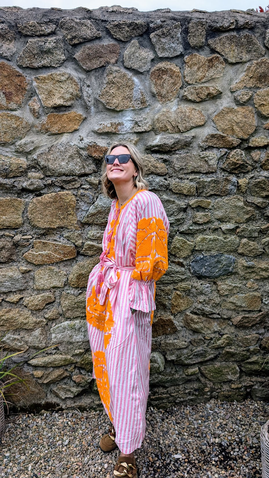 Simran dress Stripe Pink LIMITED EDITION-Dresses-LNH Edit