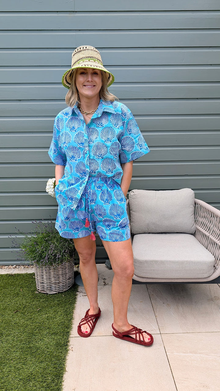 Jordi Short Set Blue Shell