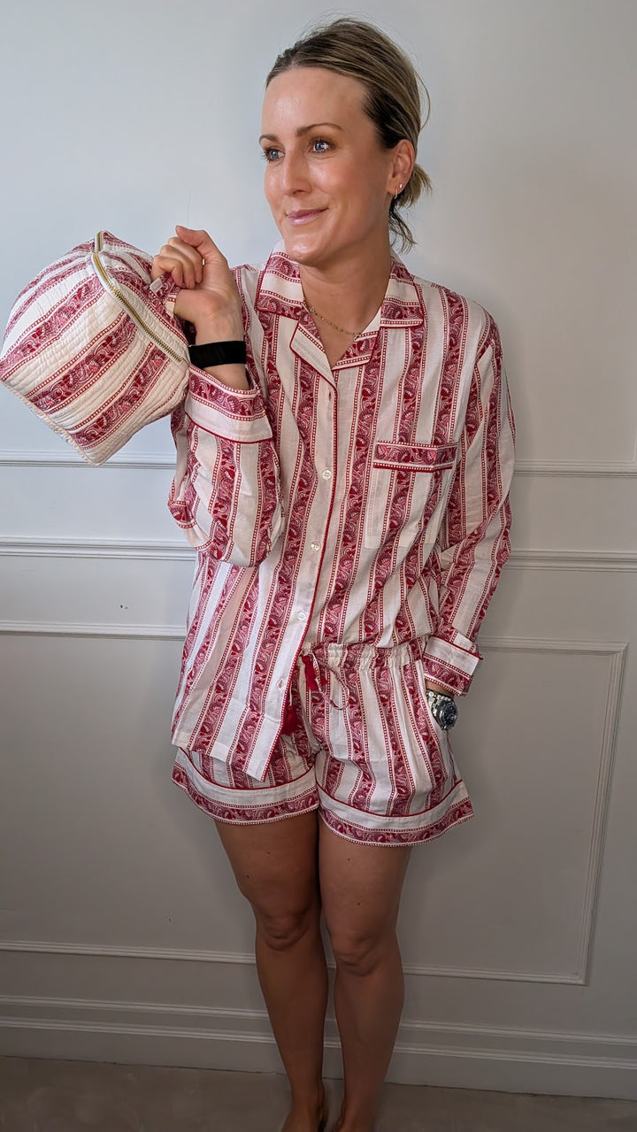 Rose Pink Pyjama Set- Short