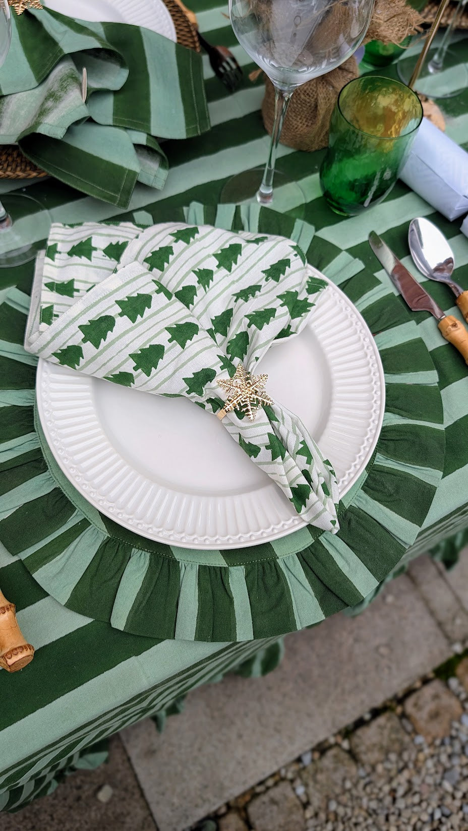 Christmas Tree Napkins, Set of 4
