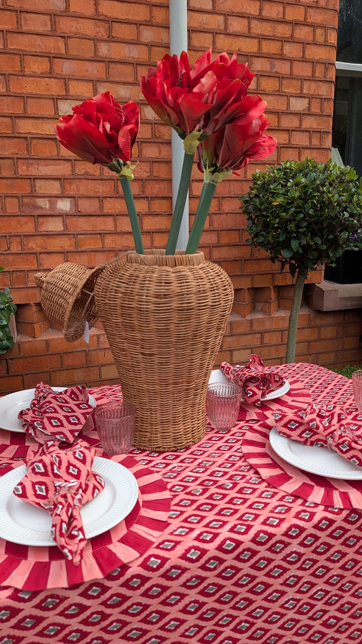 Amaryllis Stem, Red, Artificial Flower