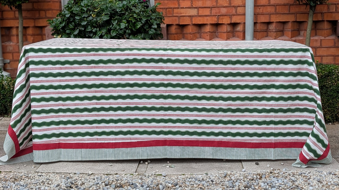 Candy cane Rectangle Tablecloth