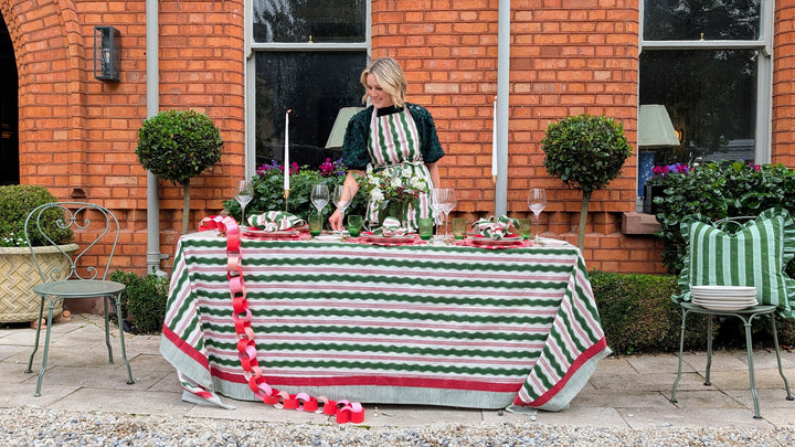 Candy cane Rectangle Tablecloth