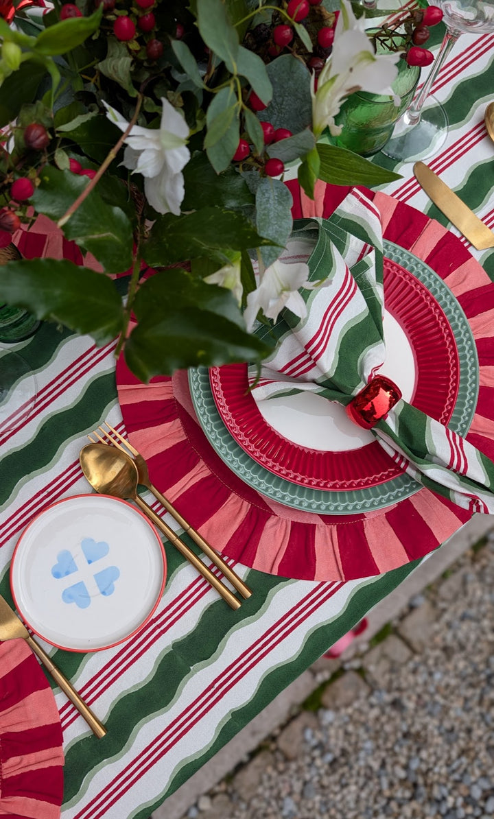 Candy Cane Napkins, Set of 4