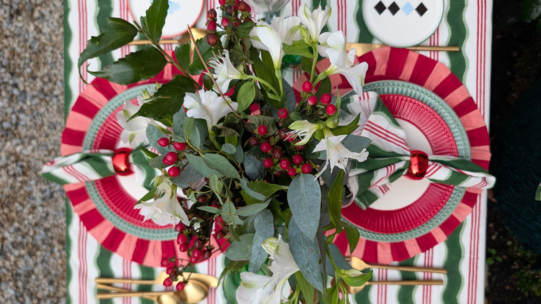 Candy cane Rectangle Tablecloth