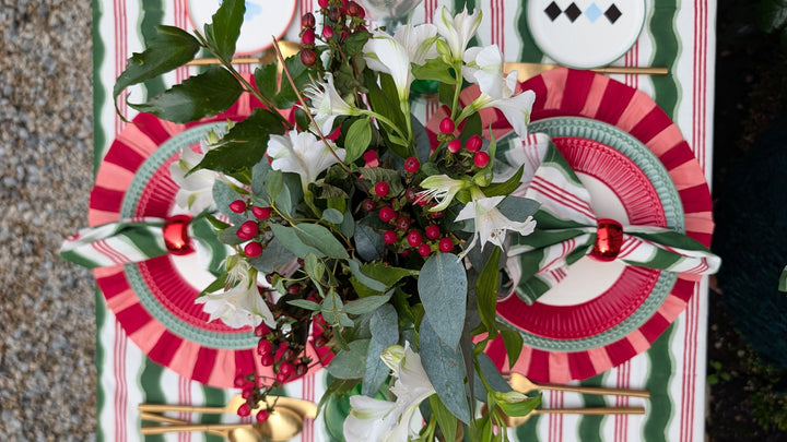 Candy cane Rectangle Tablecloth
